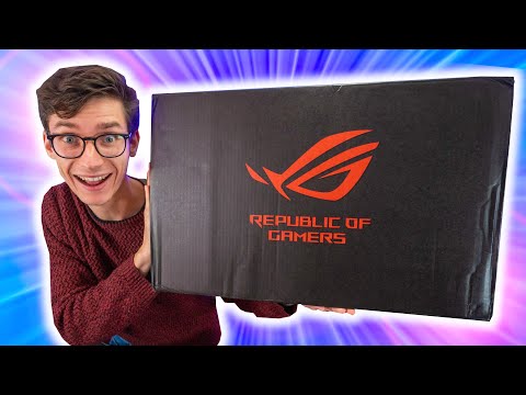 I GOT A MASSIVE CARE PACKAGE FROM ASUS ROG! #AD
