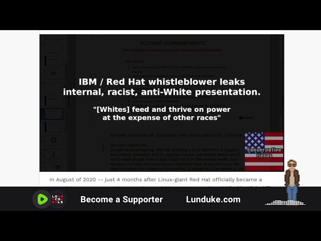 IBM / Red Hat whistleblower leaks internal, racist, anti-White presentation