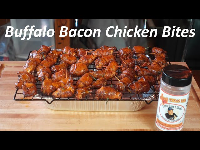 Delicious Buffalo Bacon Chicken Bites Recipe!#Unclestevesshake