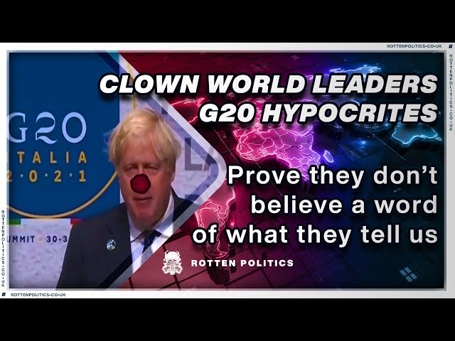 ALL THEATER G20 hypocrites on camera WAKE UP