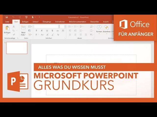 Microsoft PowerPoint (Grundkurs) Für Anfänger | Microsoft Office Tutorial Serie