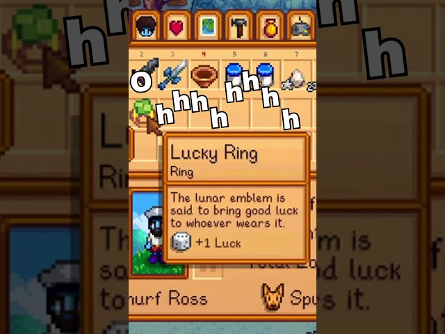 When you manifest the lucky ring! #shorts #stardewvalley