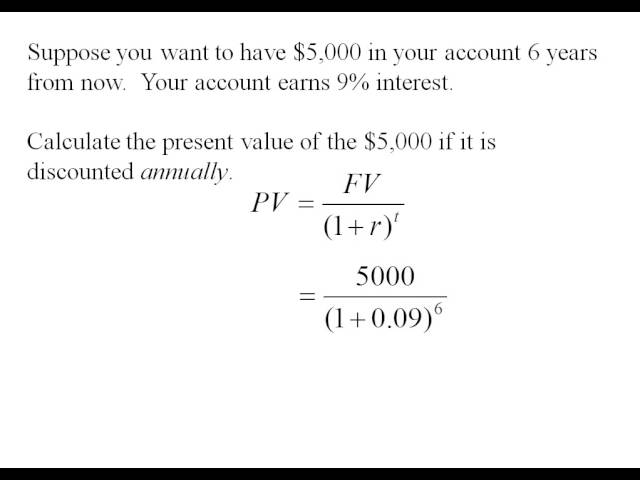 Exponential Function (04) - Present Value
