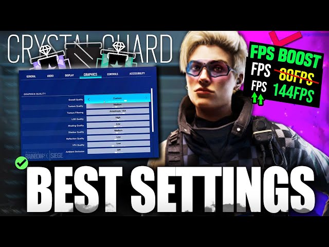 Best SETTINGS for High FPS & High Visibility With Low Input Lag in Rainbow Six Siege High Calibre