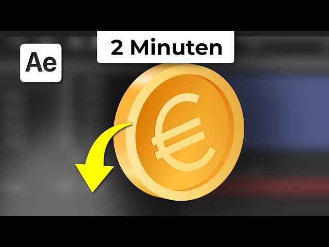 3D Münze in After Effects animieren [2 Minuten]