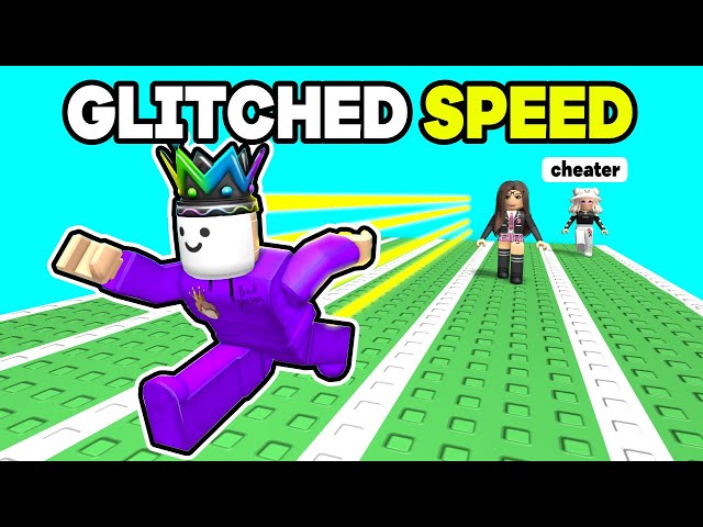 I GLITCHED My SPEED To WIN ALL RACES on Roblox