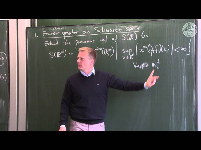 The Fourier Operator - L18 - Frederic Schuller