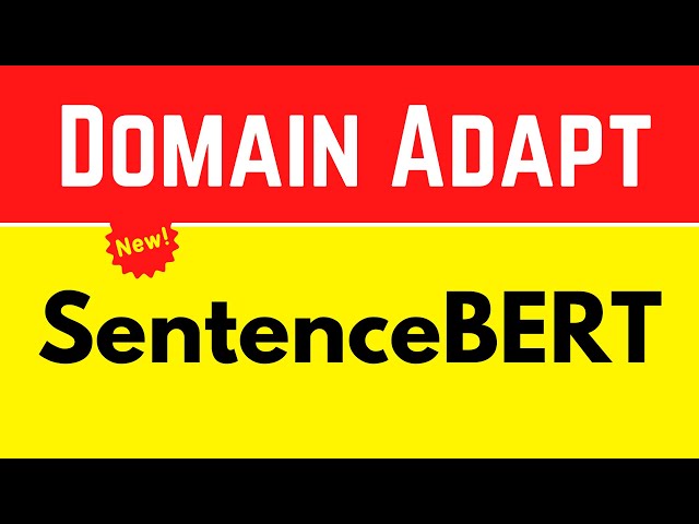 Domain Adapt SBERT: Adaptive Pre-Training for Sentence Transformers Domain Learning, 2022 (SBERT 25)