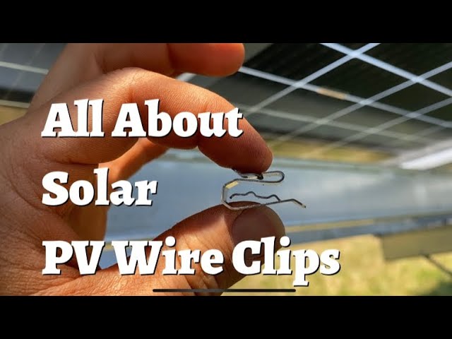 My favorite PV wire clips