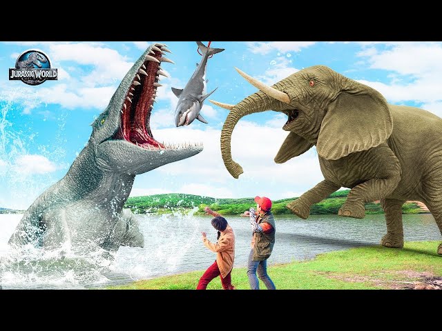 New Action Dinosaur Movies 2023 | Elephant hunting |T rex chase 4   Jurassic World 4 | Ms Sandy