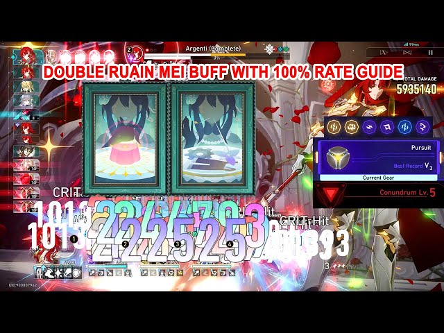 Double Ruain Mei Buff with 100% Rate Guide - HSR Gold and Gears Conundrum So Easy Now