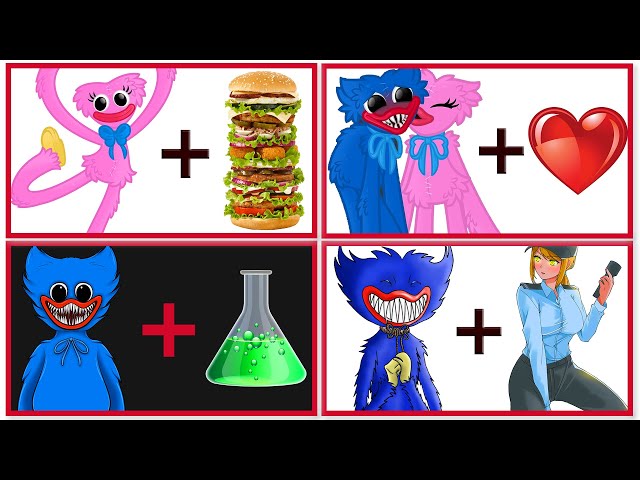 Kissy Missy x Huggy Wuggy + ... = ? | BIG Compilation of Poppy Playtime Chapter 2 Animation meme