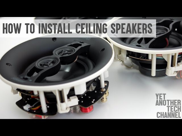 How to install ceiling speakers - Magnat ICQ 62, Magnat ICQ 262