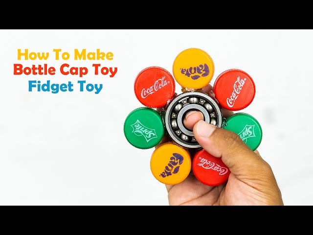 How To Make Plastic Bottle Cap Toy - Fidget Toy
