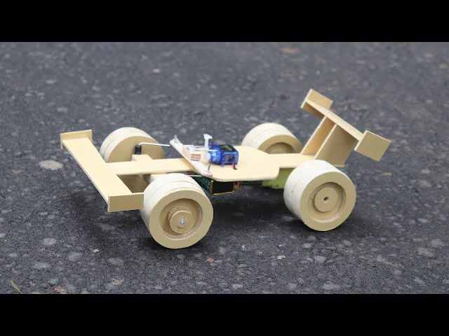 How to Make F1 Racing Car From Cardboard - Remote Control Car