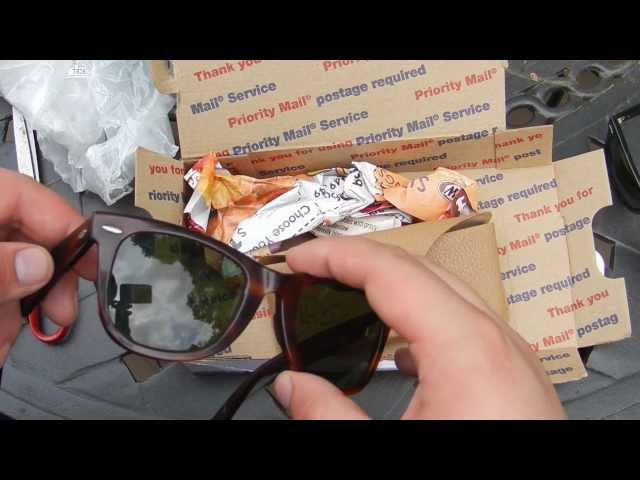 Unboxing Vintage Ray-Ban Wayfarer B&L 5022 (2052) Mock Tortoise Sun Glasses
