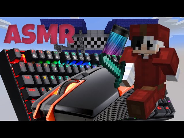 SMOOTH THOCKY KEYBOARD PLUS MOUSE SOUNDS ASMR HANDCAM pika network bedwars