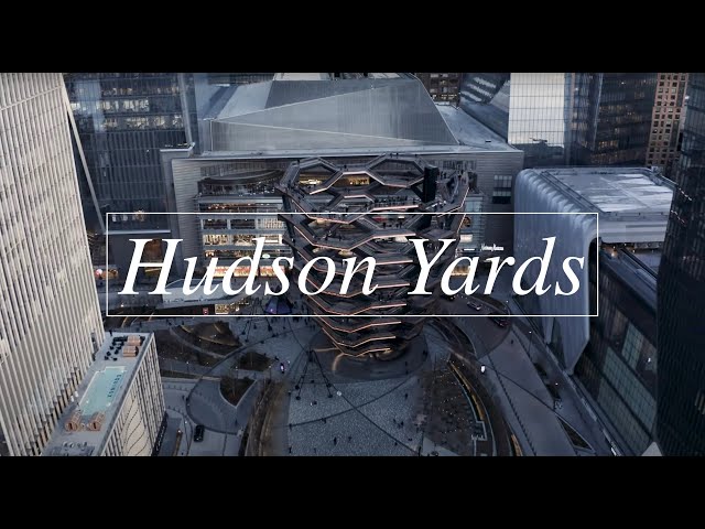 Hudson Yards Drone. Vessel. NYC drone