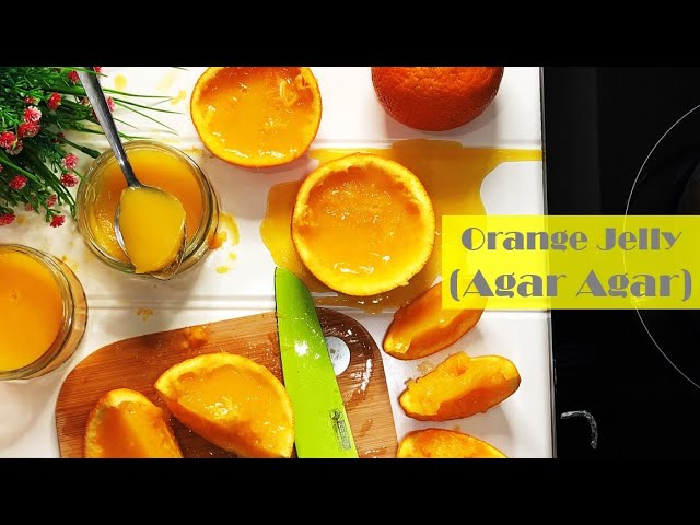 No Gelatin Orange Agar Agar Jelly | Vegan Friendly Recipe | Agar Agar Oren | 鲜橙燕菜果冻 | 柳橙燕菜