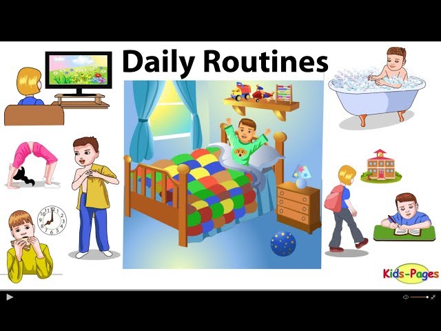 Daily Routines vocabulary