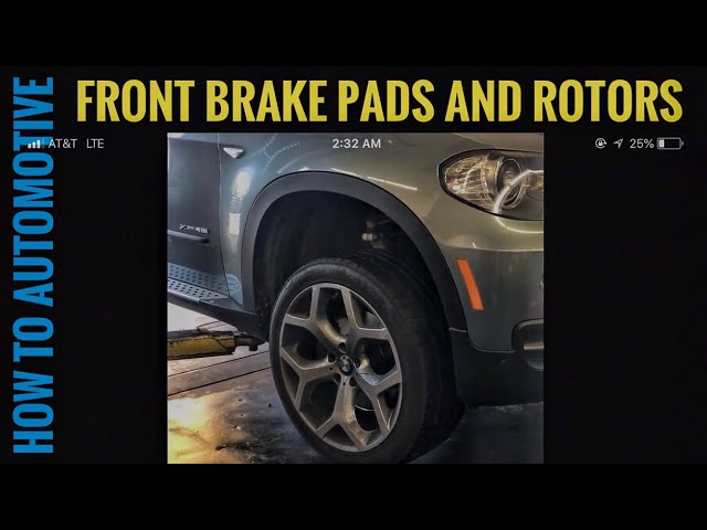 How to Replace Front Brake Pads Rotors and Sensor on a 2009 BMW X5 with XDrive
