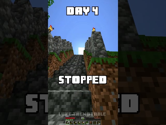 100 Days - [Minecraft Shorts] - Day 4 #minecraft #100days
