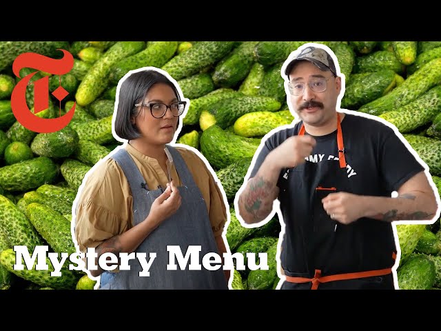 Can 2 Chefs Make Dinner And Dessert With A Pickle? | Mystery Menu With Sohla and Ham | NYT Cooking