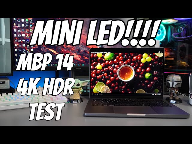 14" MacBook Pro Mini LED Display 4k HDR Test/Demo - The New Standard For Laptop Screens!!