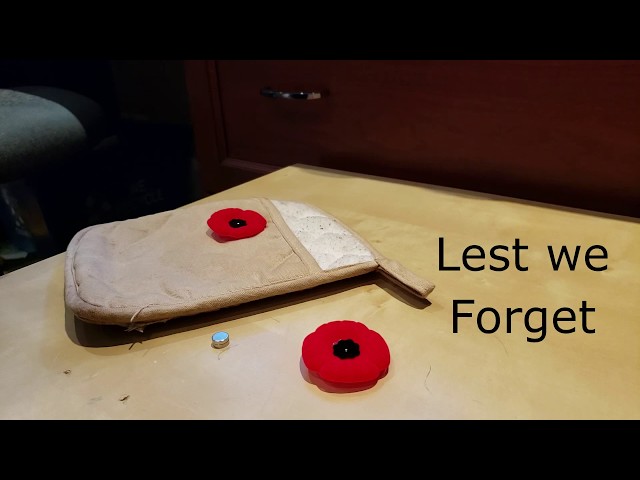 DIY Magnetic Remembrance Day Poppy