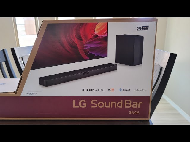 LG Sound Bar SN4A Unboxing