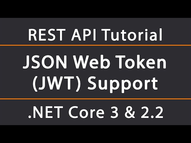Setting up JWT support (Authentication) | ASP.NET Core 5 REST API Tutorial 9