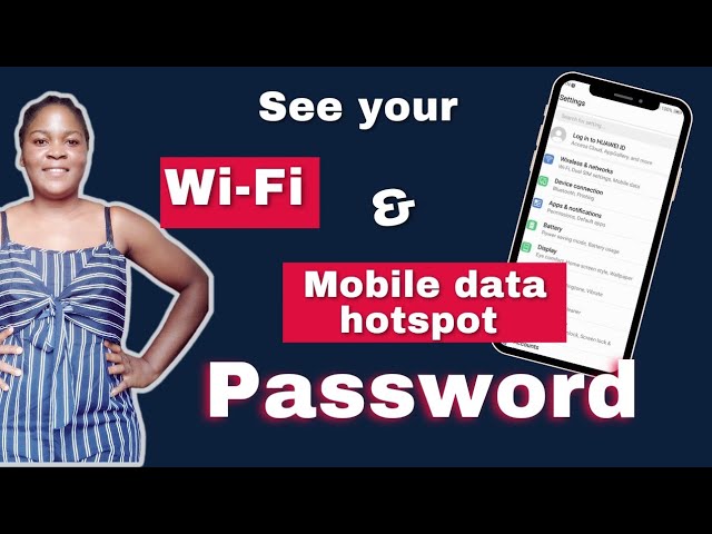 How to see your mobile data hotspot Password and WiFi Password on phone.
