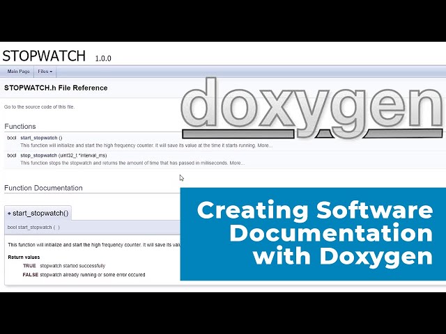 How to Create (HTML and PDF) Software Documentation Using Doxygen