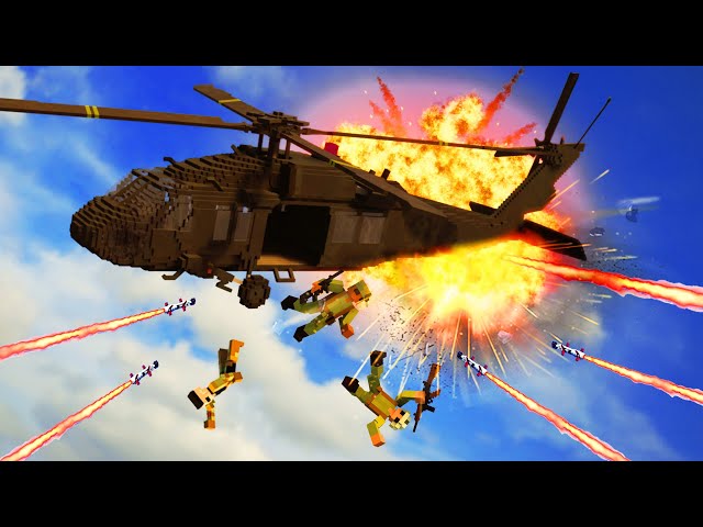 Realistic Helicopter Shootdowns & Crashes 49 😱 Teardown