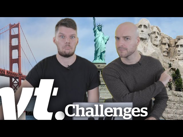 British People Try To Guess Famous American Landmarks | VT Challenges