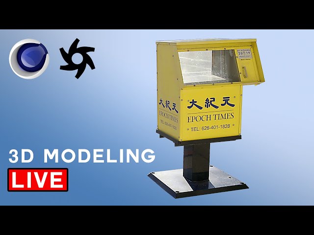 START to FINISH: Model a Newspaper Stand [Cinema4D + Octane]