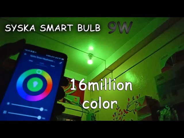 Syska 9-Watt Smart LED Bulb Unboxing, Review & Connect Compatible with Amazon Alexa Google Assistant
