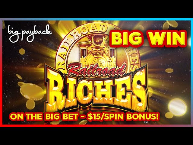 On the BIG BET! Railroad Riches Slots - HOT NEW FAVORITE!
