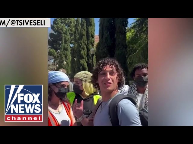 WATCH: Protesters block Jewish UCLA student from class