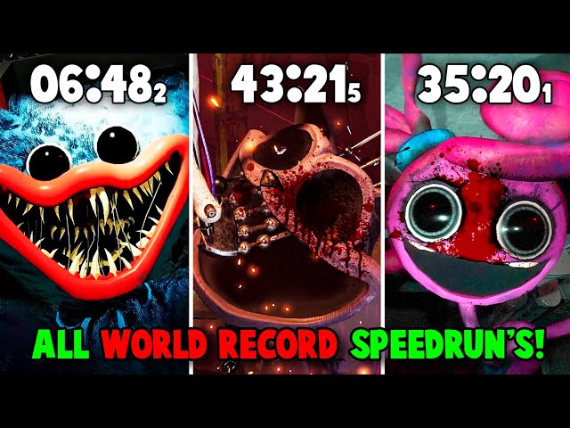Poppy Playtime: Chapter 1, 2, 3 - World Record Speedruns (Full Game)