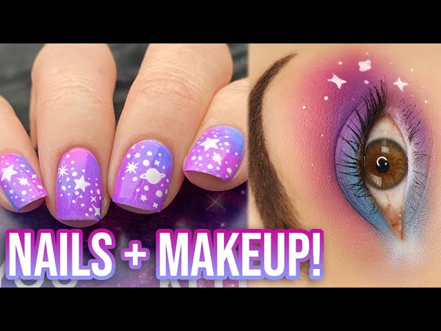 Galaxy Nail Art & Matching Eye Makeup! || KELLI MARISSA