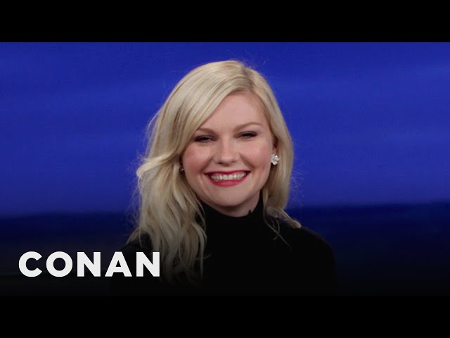 Kirsten Dunst Teaches Conan German Curse Words | CONAN on TBS