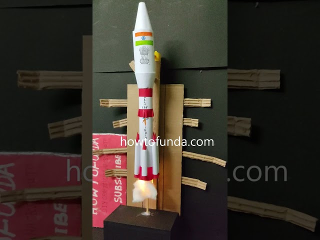aditya l1 rocket launching working model - #shorts  | howtofunda