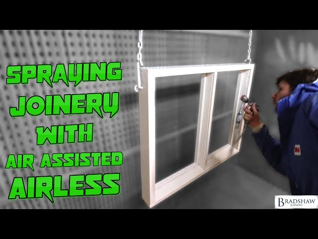 Air Assisted Airless Spraying. How to Spray a Timber Window