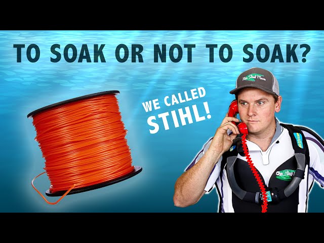 Should I SOAK my TRIMMER LINE in water? WE Called STIHL to find out!