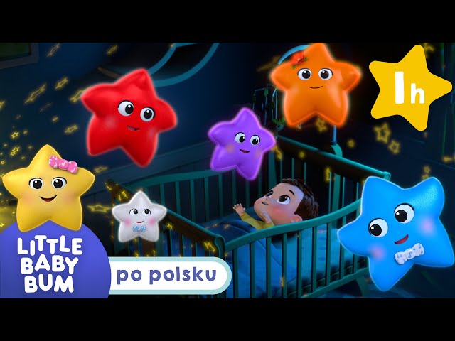 Kolorowe gwiazdki mówią dobranoc | Little Baby Bum po polsku | Piosenki i bajki dla dzieci