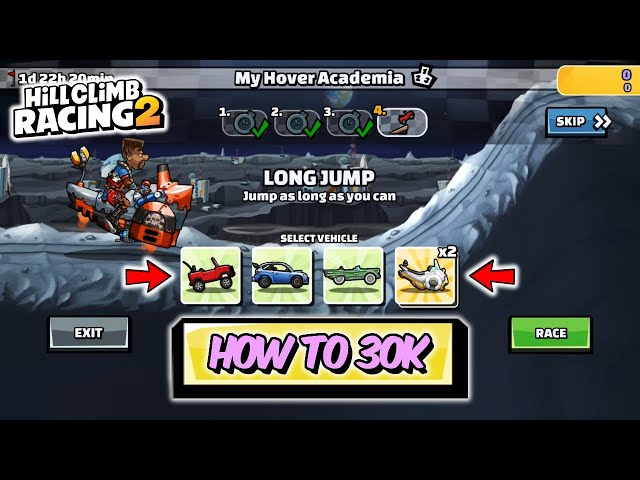 Hill Climb Racing 2 - How To 30K in MY HOVER ACADEMIA Team Event