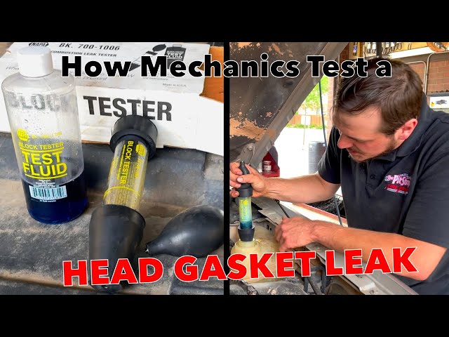 Easy way mechanics diagnose a leaking head gasket