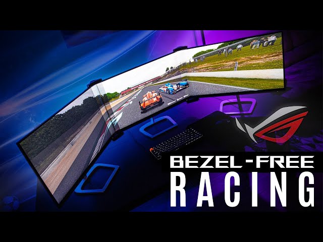Unveiling the Secret to Immersive Bezel-Free Triple Screen Sim Racing!