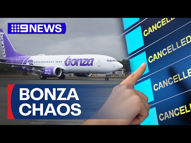 Bonza in voluntary administration after thousands left stranded | 9 News Australia